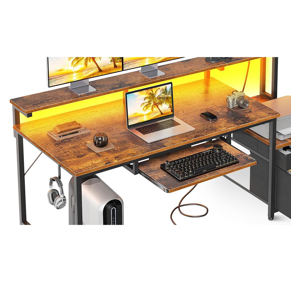 Amazon.com: AODK Computer Desk with Drawers, 55